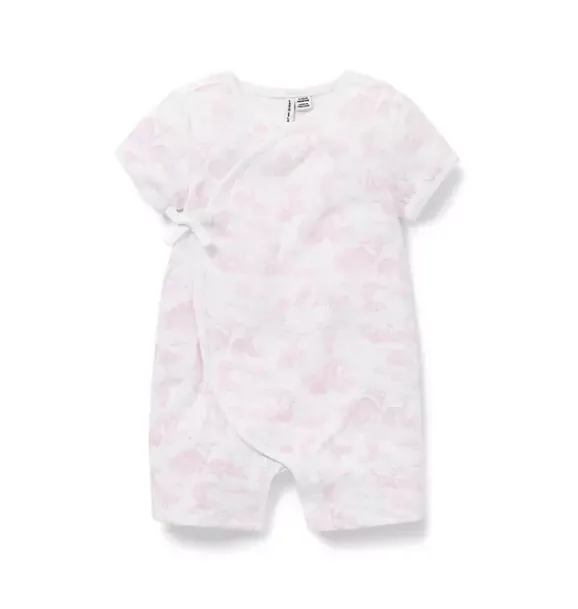 Janie and Jack One-pieces & Rompers-Baby Safari Toile Romper pink blossom safari toile