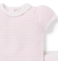 Janie and Jack Sets-Baby Textured Striped Sweater Set tea party pink stripe