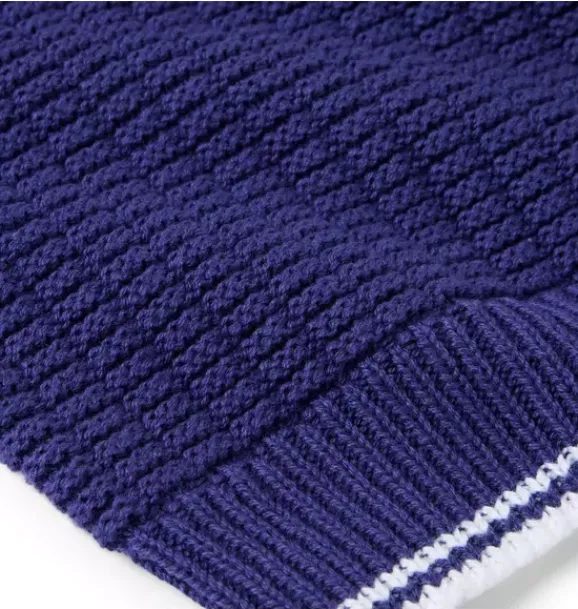 Janie and Jack Online Exclusives|Sets-Baby Waffle Knit Matching Set indigo ink