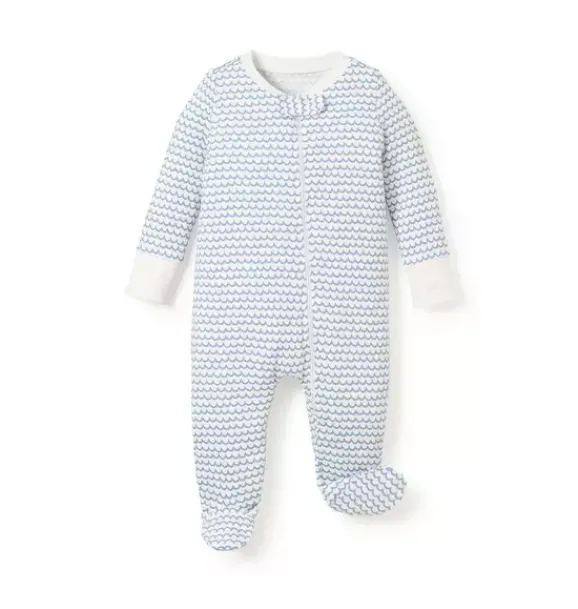 Janie and Jack Baby Pajamas|Petite Plume-Baby's Pima Romper in la mer