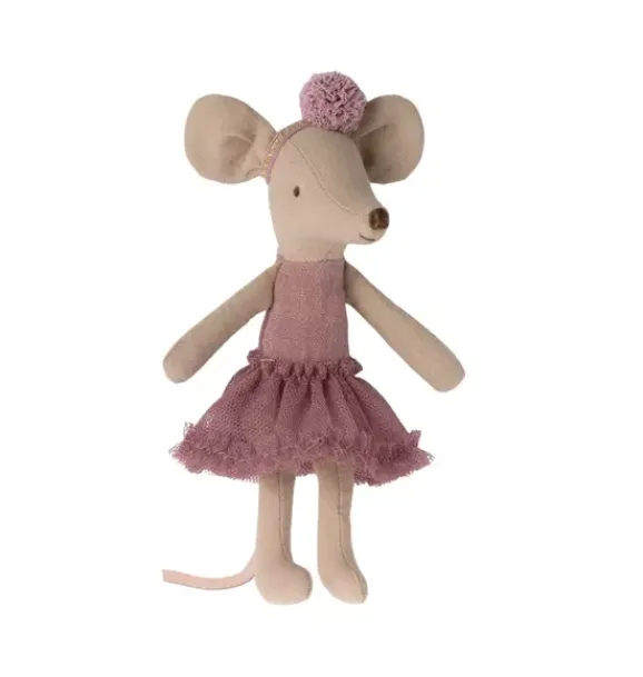 Janie and Jack Dolls-Ballerina Mouse, Big Sister - heather