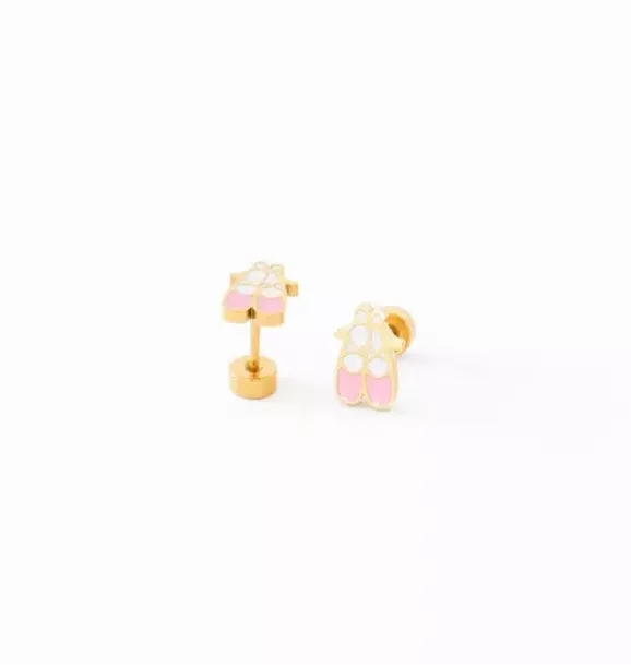 Janie and Jack Kids Accessories|Jewelry-Ballet Slipper Stud Earrings pink