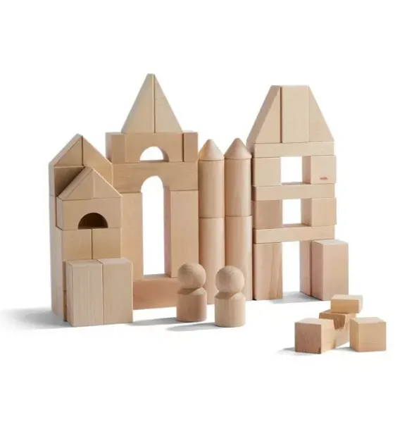 Janie and Jack Development Toys|Playroom-Basic Building Blocks 60 Piece Large Starter Set multi-color