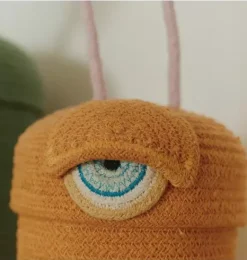 Janie and Jack Storage-Basket Alien Ploot orange