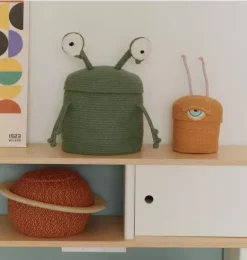 Janie and Jack Storage-Basket Alien Ploot orange