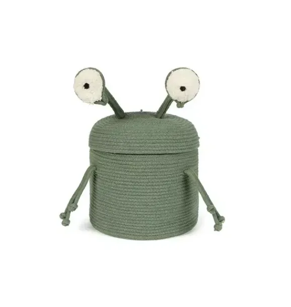 Janie and Jack Storage-Basket Alien Zog green