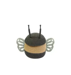 Janie and Jack Storage-Basket Baby Bee honey and dark grey