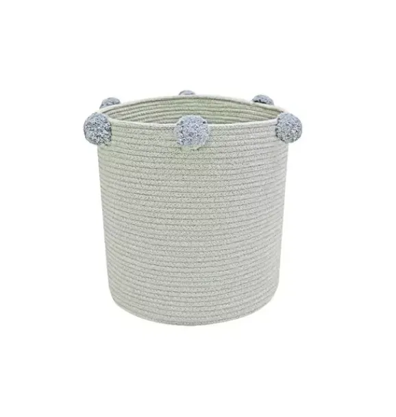 Janie and Jack Storage-Basket Bubbly Blue Sage vintage blue