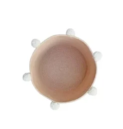 Janie and Jack Storage-Basket Bubbly rose