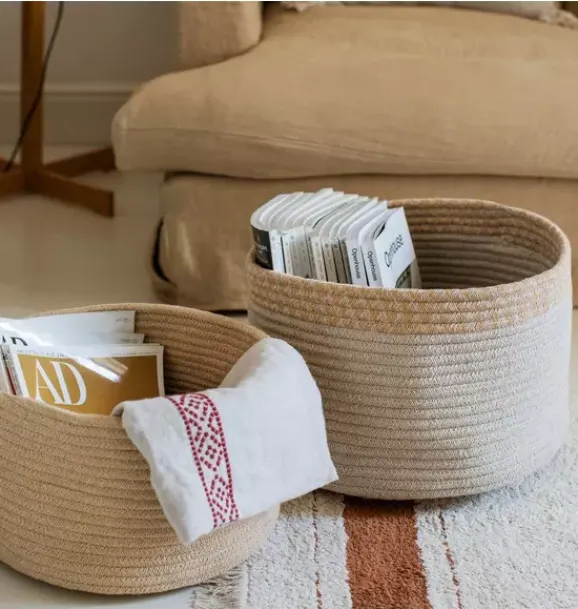 Janie and Jack Storage-Basket Gram golden