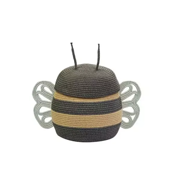 Janie and Jack Storage-Basket Mama Bee honey and black