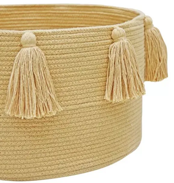 Janie and Jack Storage-Basket New Tassels honey