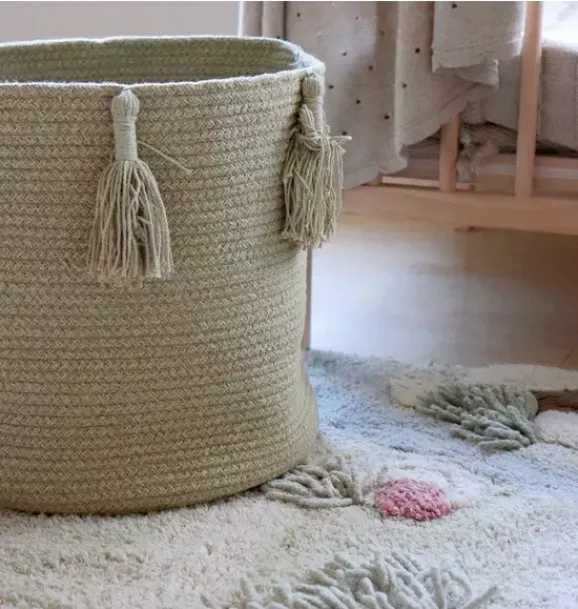 Janie and Jack Storage-Basket Woody olive