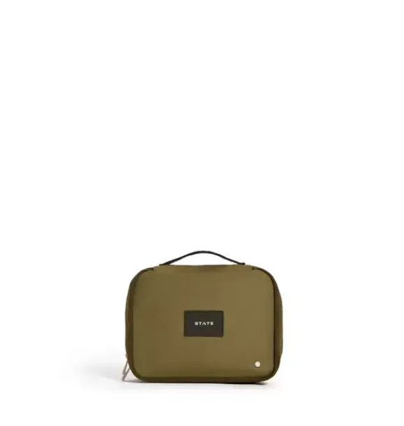 Janie and Jack Luggage|Kids Accessories-Bensen Toiletry Kit olive