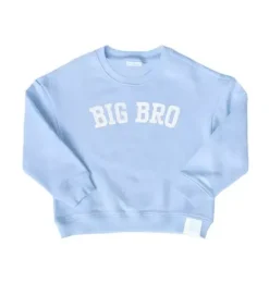 Janie and Jack Kids Clothing-Big Bro Crewneck Sweatshirt blue
