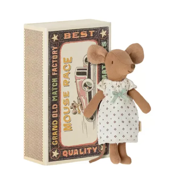 Janie and Jack Dolls-Big Sister Mouse in Box - Nightgown multi