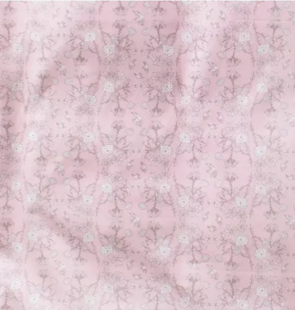 Janie and Jack Blankets And Quilts-Bird's Song Toddler Duvet Set - pink
