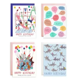 Janie and Jack Stationery-Birthday Card Bundle multi