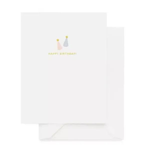Janie and Jack Stationery-Birthday Party Hats Birthday Card multi