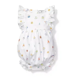 Janie and Jack Baby Pajamas|Petite Plume-Ruffled Romper birthday wishes