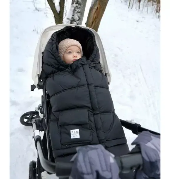 Janie and Jack Strollers-Blanket 212 evolution - Plush black plush