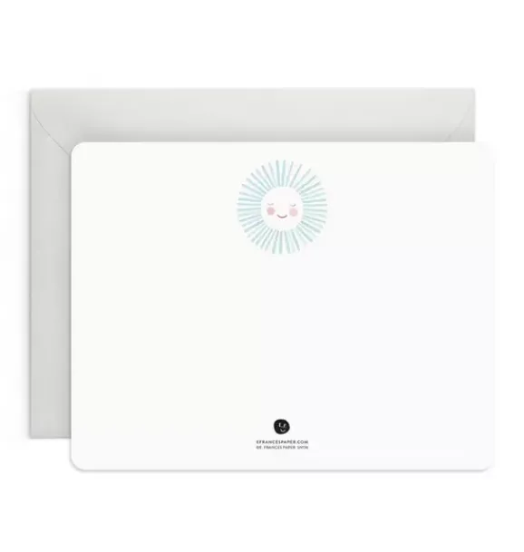 Janie and Jack Desk Accessories|Stationery-Blue Sunshine Flat Notes multi