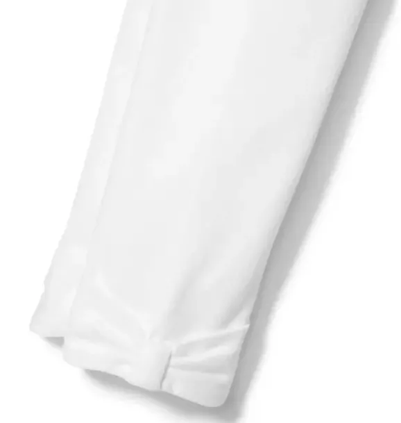 Janie and Jack Leggings-Bow Cuff Legging white