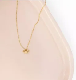 Janie and Jack Kids Accessories|Jewelry-Bow Pendant Necklace gold