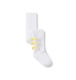 Janie and Jack Socks & Tights-Bow Tight white
