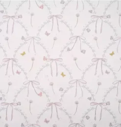 Janie and Jack Nursery|Blankets And Quilts-Bows & Butterfly Kisses Swaddle - pink