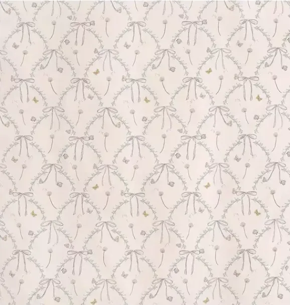Janie and Jack Nursery|Sheets-Bows & Butterfly Kisses Crib Sheet - pink