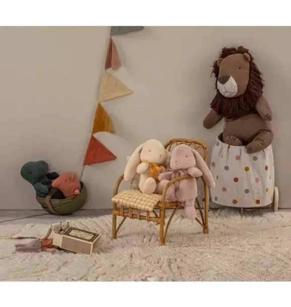 Janie and Jack Stuffed Animals-Bunny plush, Medium - Cream multi