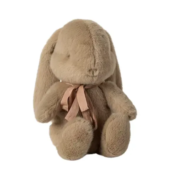 Janie and Jack Stuffed Animals-Bunny plush, Small - dusty brown