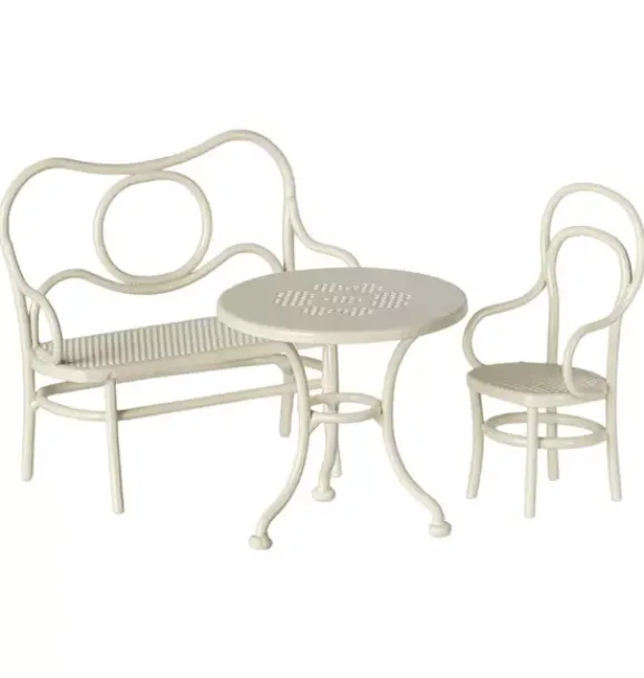 Janie and Jack Dolls-Café set, Mouse, Small - Off white multi