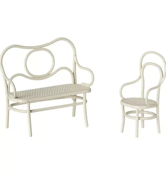 Janie and Jack Dolls-Café set, Mouse, Small - Off white multi