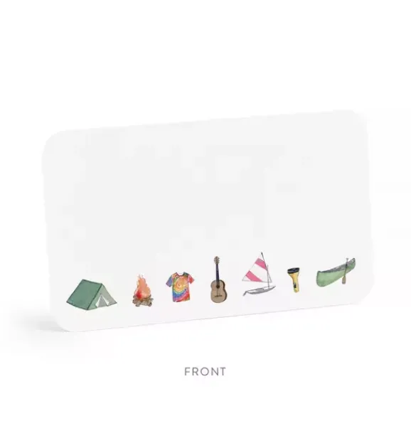 Janie and Jack Stationery-Camp Little Notes® multi