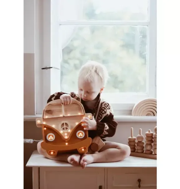 Janie and Jack Lighting-Camper Van Lamp mustard/wood