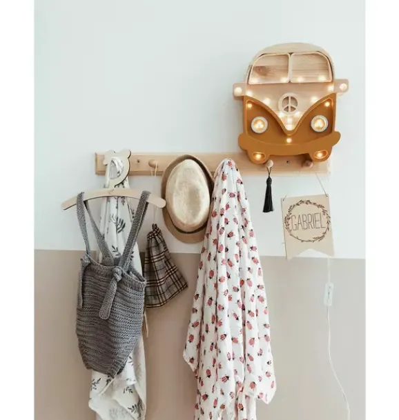 Janie and Jack Lighting-Camper Van Lamp mustard/wood