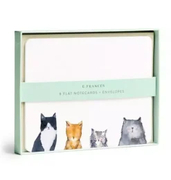 Janie and Jack Stationery-Cat's Meow Flat Notes multi