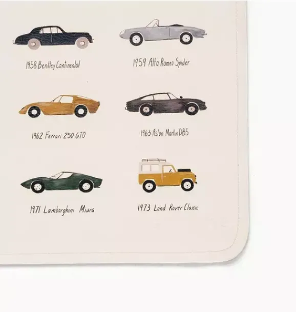 Janie and Jack Nursery-Changing Mat - classic cars