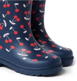Janie and Jack Shoes-Cherry Rain Boot merchant marine cherry