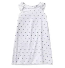 Janie and Jack Kids Pajamas|Petite Plume-Children's Twill Amelie Nightgown in Buzzing Bees white