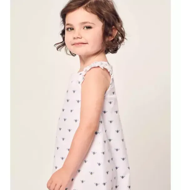Janie and Jack Kids Pajamas|Petite Plume-Children's Twill Amelie Nightgown in Buzzing Bees white
