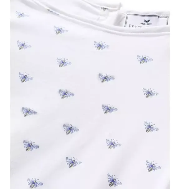Janie and Jack Kids Pajamas|Petite Plume-Children's Twill Amelie Nightgown in Buzzing Bees white