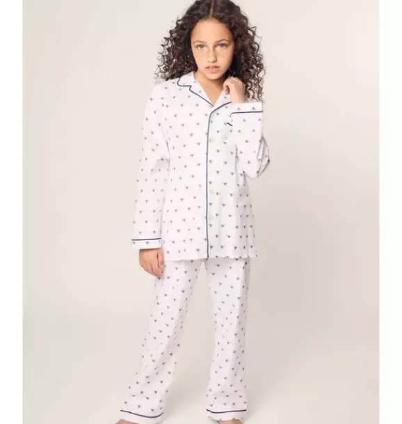 Janie and Jack Kids Pajamas|Petite Plume-Children's Twill Pajama in Buzzing Bees white