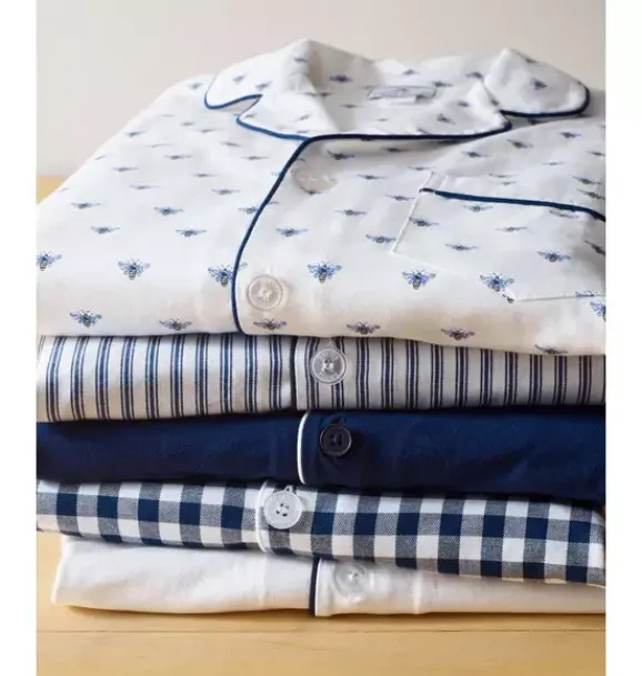 Janie and Jack Kids Pajamas|Petite Plume-Children's Twill Pajama in Buzzing Bees white