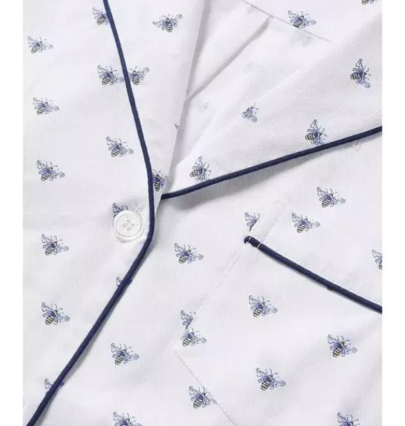 Janie and Jack Kids Pajamas|Petite Plume-Children's Twill Short Set in Buzzing Bees white