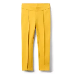Janie and Jack Pants-Classic Ponte Pant sunny yellow