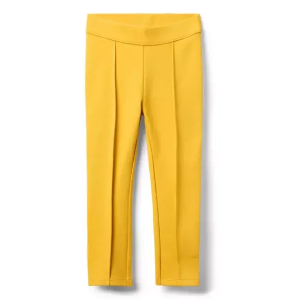 Janie and Jack Pants-Classic Ponte Pant sunny yellow