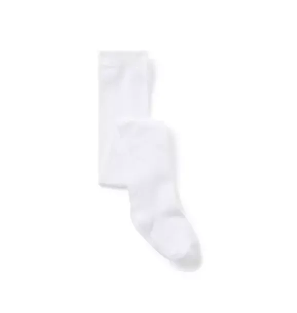 Janie and Jack Socks & Tights-Classic Tight white